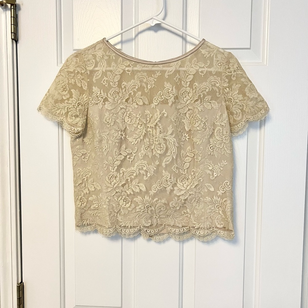 1950s vintage lace top